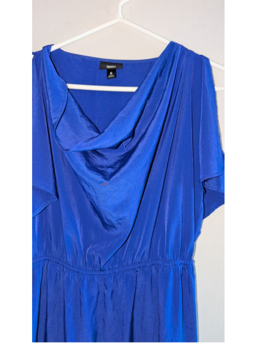 Mossimo Blue Cold Shoulder Dress Small - Picture 5 of 7